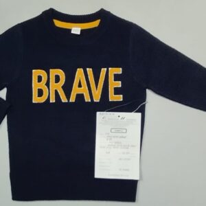 Boys long sleeve round neck pullover on 100% Cotton in 12gg