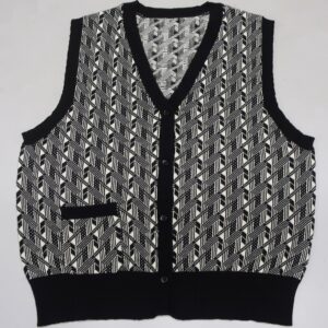 Ladies Vest Cardigan on100% Cotton in12gg.