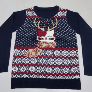 Ladies  L/S Pullover on 100% Acrylic in 7gg