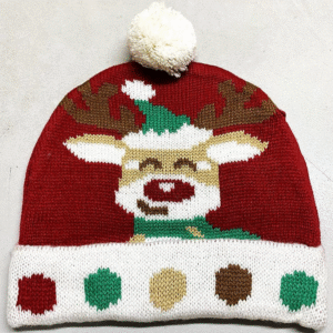 Bennie with pom pom & jaq design   on 100% Acrylic in 7gg