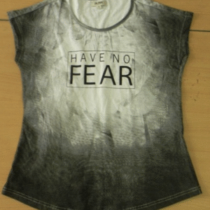 Girls sleeveless Top tie dyed with print  on 100% Cotton S/J 160gsm