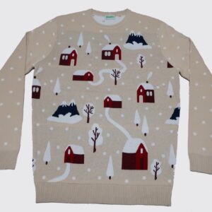 Men’s  L/S Pullover on 100% Cotton in 12gg