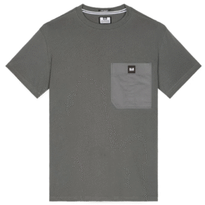 Men’s T shirt with woven pocket on 98% Cotton 2% Easthan  S/J_160GSM