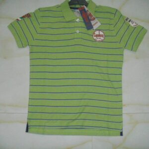 Men’s Polo with yarn dyed stripe on 100% Cotton Pique _220 GSM